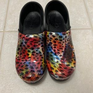 Multi color Dansko Clogs